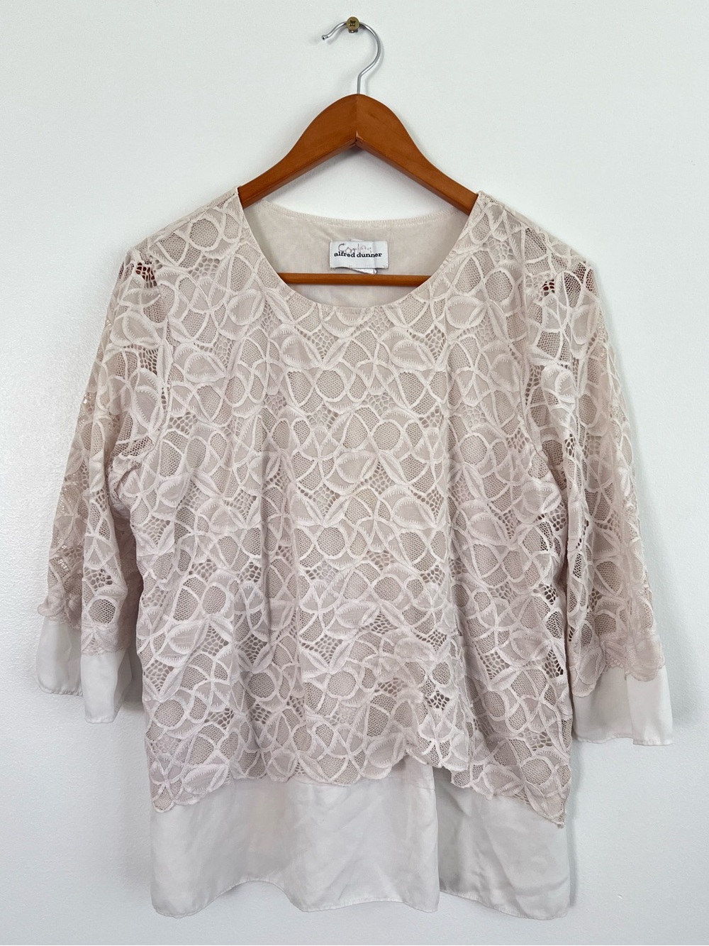 Alfred Dunner 3/4 Sleeve Blouse